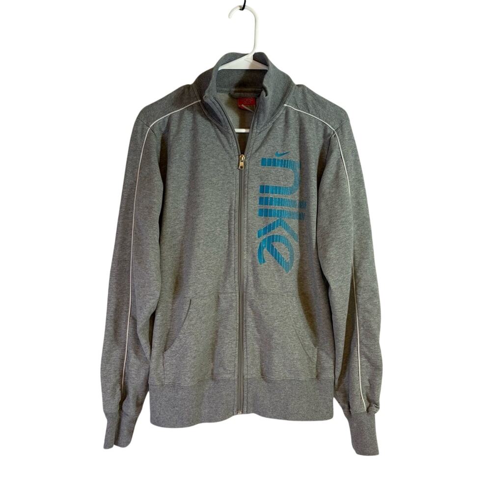 Vintage 90s Nike Gray Zip-Up Jacket Size XL 1155
